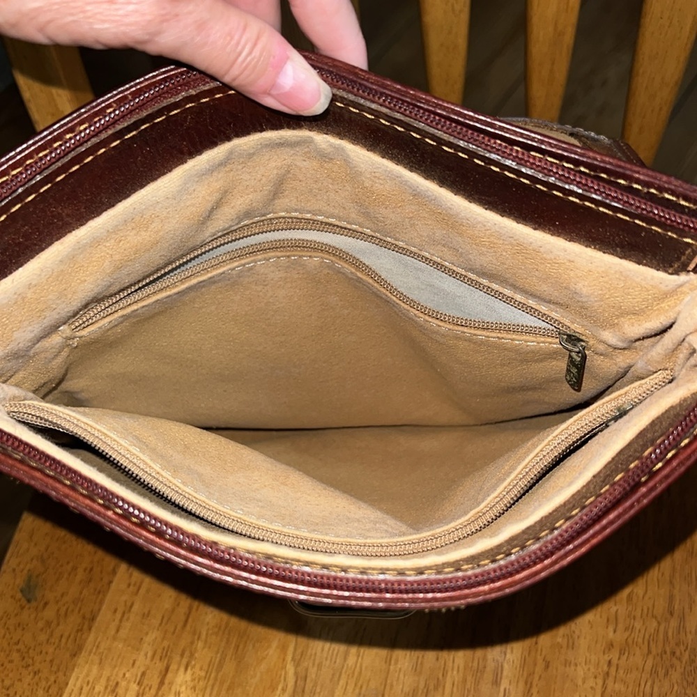Brown Leather Messenger Bag - Picture 4 of 7